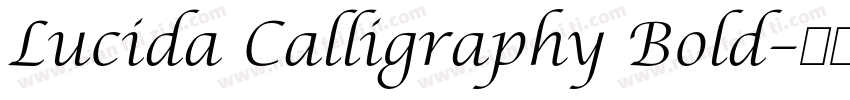 Lucida Calligraphy Bold字体转换